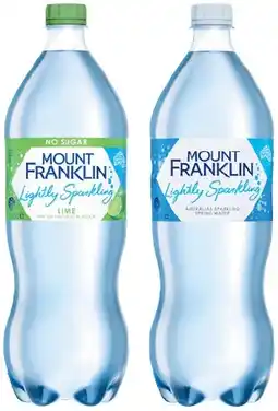 IGA Mount Franklin Lightly Sparkling Water Selected Varieties offer