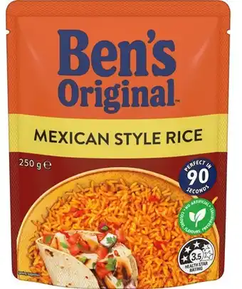 IGA Ben’s Original Flavoured Rice Selected Varieties offer