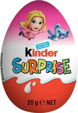 IGA Kinder Surprise Chocolate Egg Selected Varieties offer