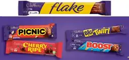 IGA Cadbury Medium Bar 30‑55g Selected Varieties offer