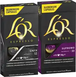 IGA L’OR Espresso Coffee Capsules Selected Varieties offer