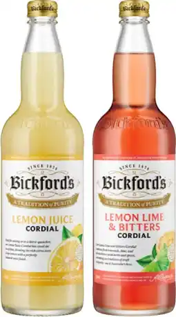 IGA Bickford’s Cordial Selected Varieties offer
