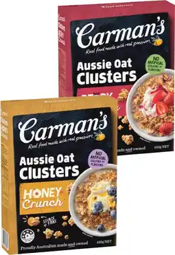 IGA Carman’s Aussie Oat Clusters Selected Varieties offer