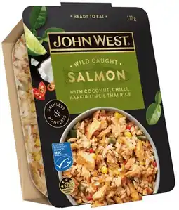 IGA John West Salmon Bowl Ready To Eat Selected Varieties offer