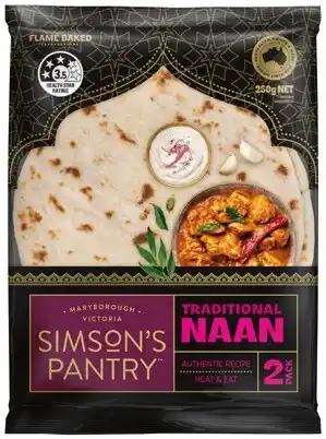 IGA Simson’s Pantry Naan Selected Varieties offer
