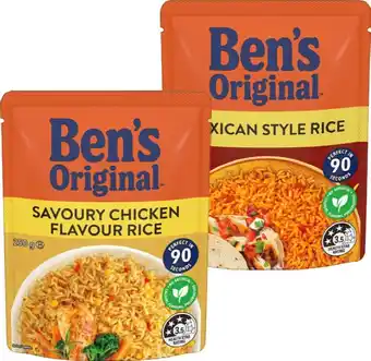IGA Ben’s Original Flavoured Rice 220‑250g Selected Varieties offer