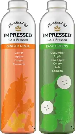 IGA Impressed Cold Pressed Juice Selected Varieties offer