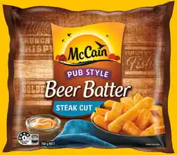 IGA McCain Beer Batter Chips or Wedges 750g Selected Varieties offer