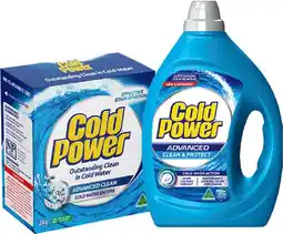 IGA Cold Power Laundry Liquid 2 Litre, Powder 2kg or Capsules 29 Pack Selected Varieties offer