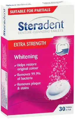 IGA Steradent Extra Strength Denture Cleansing Tablets offer
