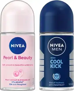 IGA Nivea Anti‑perspirant Roll On Selected Varieties offer