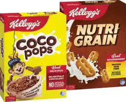 IGA Kellogg’s Nutri‑Grain 470g, Coco Pops 535g or Special K Original 500g offer