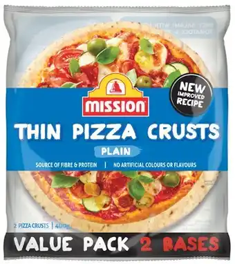 IGA Mission Thin Pizza Crusts offer