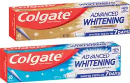 IGA Colgate Advanced Whitening Toothpaste Selected Varieties offer
