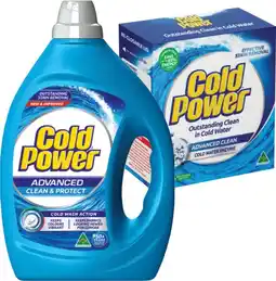 IGA Cold Power Laundry Liquid 2 Litre or Powder 2kg Selected Varieties offer
