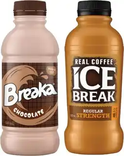 IGA Breaka Flavoured Milk, Ice Break Coffee 500mL or Oak 600mL Selected Varieties offer