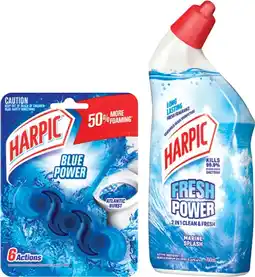 IGA Harpic Fresh Power Liquid Toilet Cleaner 700mL or Rim Block 39g* Selected Varieties offer