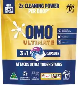 IGA OMO Ultimate 3 in 1 Laundry Capsules offer