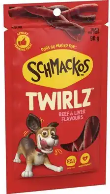 IGA Schmackos Twirlz Beef & Liver Flavour Dog Treats offer