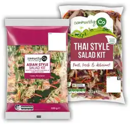 IGA Community Co Asian or Thai Style Salad Kit 285‑335g offer