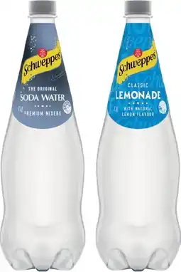 IGA Schweppes Mixers, Soft Drink or Natural Mineral Water 1.1 Litre Selected Varieties offer