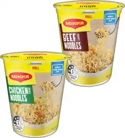 IGA Maggi Cup Noodles 58‑65g Selected Varieties offer