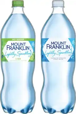 IGA Mount Franklin Lightly Sparkling Water Selected Varieties offer