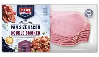 IGA Don Pan Size Double Smoked Bacon 200g or Streaky Rindless Bacon 180g offer