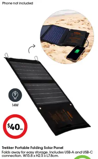 Trekker Portable Folding Solar Panel
