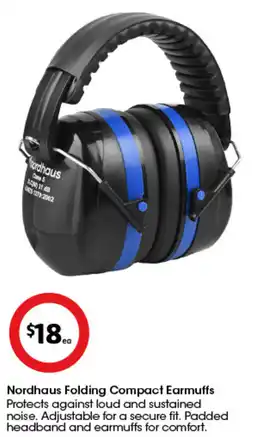 Coles Nordhaus Folding Compact Earmuffs offer