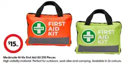 Coles Medimate Hi-Vis First Aid Kit 210 Pieces offer