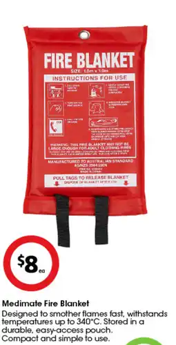 Coles Medimate Fire Blanket offer