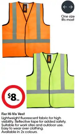 Coles Fixr Hi-Vis Vest offer