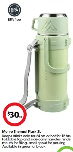 Coles Monro Thermal Flask offer
