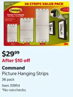 Costco Command Picture Hanging Strips offer