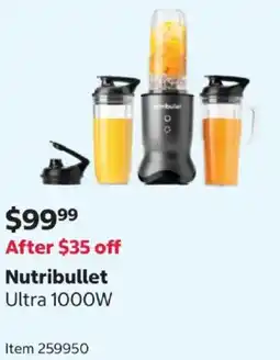 Costco Nutribullet Ultra 1000W offer
