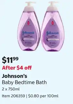 Costco Baby Bedtime Bath offer