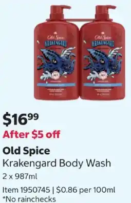 Costco Krakengard Body Wash offer