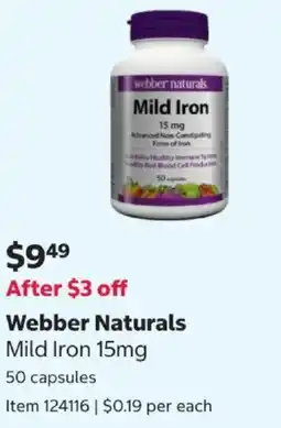 Costco Webber Naturals Mild Iron offer