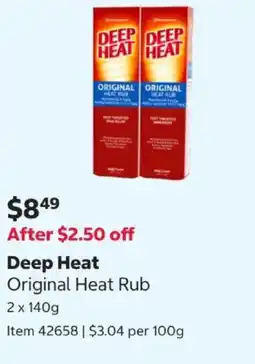 Costco Original heat rub offer