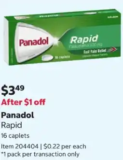 Costco Panadol Rapid offer