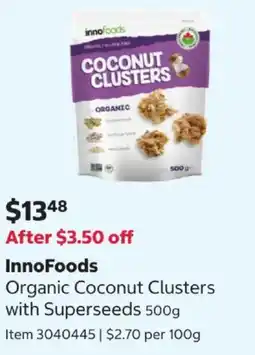 Costco Organic Coconut Clusters with Superseeds offer