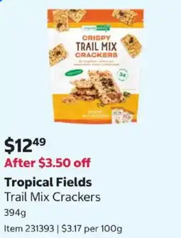 Costco Tropical Fields Trail Mix Crackers offer