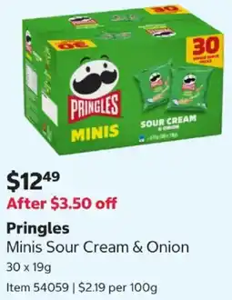Costco Pringles Minis Sour Cream & Onion offer