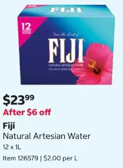 Costco Natural Artesian Water offer