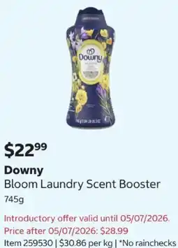 Costco Bloom Laundry Scent Booster offer