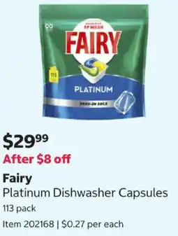Costco Platinum Dishwasher Capsules offer