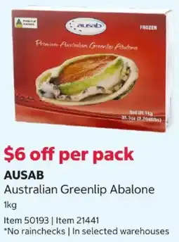 Costco Australian Greenlip Abalone offer