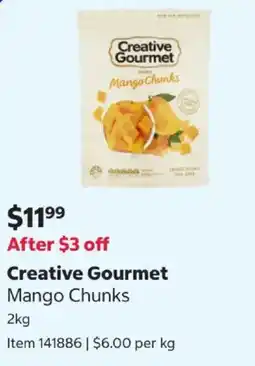 Costco Creative Gourmet Mango Chunks offer