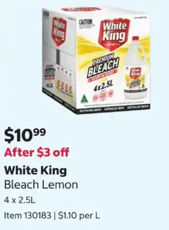 Costco White King Bleach Lemon offer